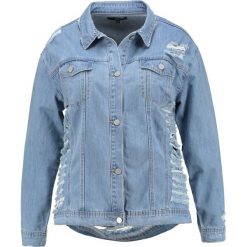 Bomberki damskie: Missguided Plus SHREDDED Kurtka jeansowa blue