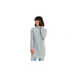 Golfy damskie: Swetry Be BK005 Długi sweter z golfem