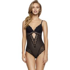 Damskie body Winnie. Brązowe bez kategorii marki Astratex, w koronkowe wzory, z koronki. Za 128,99 zł.