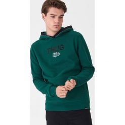Bluza z haftem - Turkusowy. Niebieskie bluzy męskie House, s, z haftami, bez kołnierzyka, bez rękawów, bez kaptura. Za 119,99 zł.