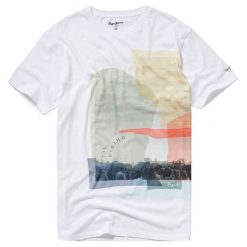 T-shirt w kolorze białym. Białe t-shirty damskie Pepe Jeans, xs, bez wzorów, z okrągłym kołnierzem. W wyprzedaży za 89,95 zł.