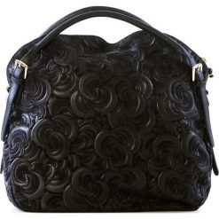 Torebki klasyczne damskie: Skórzana torebka w kolorze czarnym – 38 x 35 x 16 cm