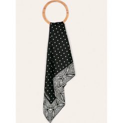 Lauren Ralph Lauren - Apaszka. Czarne szaliki damskie Lauren Ralph Lauren, bez wzorów, z jedwabiu. Za 249,90 zł.