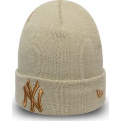 New Era - Czapka. Szare czapki damskie New Era, bez wzorów, z dzianiny. Za 119,90 zł.