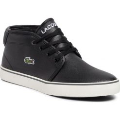 Sneakersy Lacoste Ampthill 319 1 Cuj 7-38CUJ0001237. Czarne półbuty damskie Lacoste, bez wzorów, bez obcasa, bez zapięcia. W wyprzedaży za 199,00 zł.