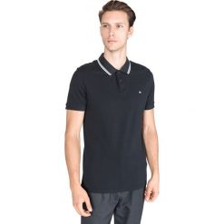 Calvin Klein Polo Koszulka Czarny. Czarne podkoszulki męskie xxl, z bawełny. Za 216,95 zł.