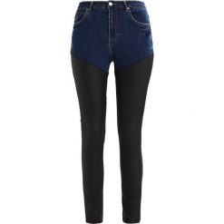Rurki damskie: Missguided SINNER COATED MIX Jeans Skinny Fit blue