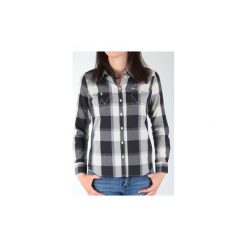 Koszule Wrangler Koszula L/S Western Shirt W50454MBU. Szare koszule damskie Wrangler, s, bez wzorów, bez kołnierzyka, bez rękawów. Za 151,23 zł.