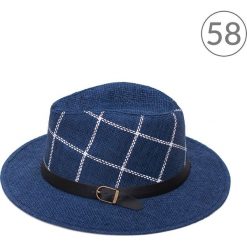 Kapelusz damski Kraciasty granatowy. Niebieskie kapelusze damskie Art of Polo. Za 33,69 zł.