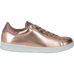 Skórzane sneakersy w kolorze jasnoróżowym. Różowe trampki i tenisówki damskie Lollipops, bez wzorów, na sznurówki. W wyprzedaży za 188,95 zł.