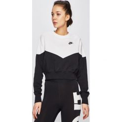 Nike - Bluza. Czarne bluzy damskie Nike, s, z nadrukiem, z bawełny, bez rękawów, bez kaptura. Za 259,90 zł.