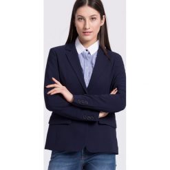 Trussardi Jeans - Żakiet. Niebieskie żakiety damskie marki Trussardi Jeans, bez wzorów, z elastanu. W wyprzedaży za 539,90 zł.