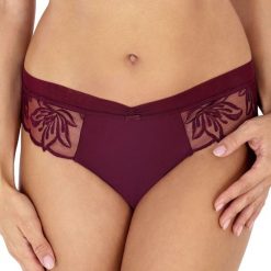 Brazyliany Winter Lily. Pomarańczowe majtki damskie Rosme, z haftami, z bawełny. Za 55,99 zł.