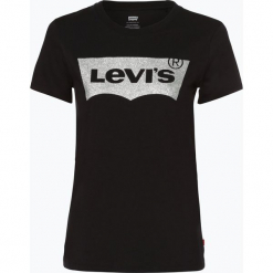 Levi's - T-shirt damski, czarny. Czarne t-shirty damskie Levi's®, s, z nadrukiem. Za 99,95 zł.