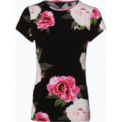Ted Baker - T-shirt damski – Alanyo, czarny. Czarne t-shirty damskie Ted Baker, z nadrukiem, bez kołnierzyka. Za 329,95 zł.