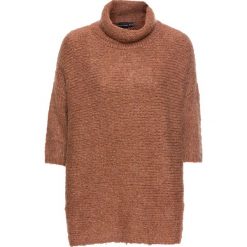 Sweter oversize bonprix stary róż. Czerwone golfy damskie marki bonprix. Za 69,99 zł.
