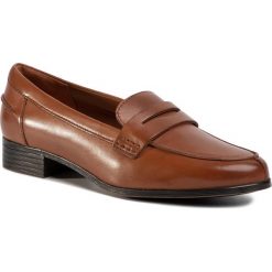 Półbuty CLARKS - Hamble Loafer 261477404 Tan Leather. Pomarańczowe półbuty damskie Clarks, na co dzień, bez wzorów, ze skóry, bez obcasa, na obcasie, bez zapięcia. Za 399,00 zł.