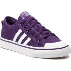 Buty adidas - Nizza W DB3268 Legpur/Ftwwht/Crywht. Fioletowe półbuty damskie Adidas, na co dzień, bez wzorów, ze skóry, bez obcasa, bez zapięcia. W wyprzedaży za 209,00 zł.