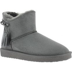 Buty zimowe damskie: Zimowe botki „Curry” w kolorze szarym