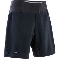 Spodenki Do Biegania W Terenie Męskie. Czarne spodenki sportowe męskie EVADICT, xl, bez wzorów, z elastanu, do biegania. Za 69,99 zł.