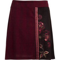 Spódnica w kolorze bordowym. Czerwone spódniczki damskie Coline, xl, w paski, rozkloszowane. W wyprzedaży za 69,95 zł.