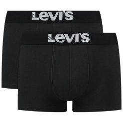 Komplet 2 par bokserek Levi's Solid Basic 905002001. Bokserki męskie Levi's®, bez wzorów, z elastanu. Za 89,00 zł.