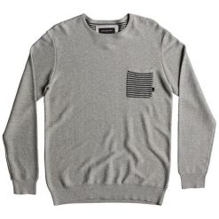 Quiksilver Baggao Sweter Light Gray Heather eqysw03197-Sgrh (Rozmiar L). Szare swetry klasyczne męskie marki Quiksilver, m, sportowe. W wyprzedaży za 194,00 zł.