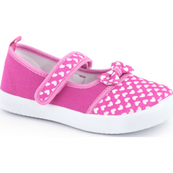 Trampki. Różowe trampki dziewczęce SHOES 3, bez wzorów, bez zapięcia. Za 44,90 zł.