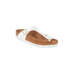 Japonki Birkenstock GIZEH. Białe klapki damskie Birkenstock, bez wzorów, bez obcasa. W wyprzedaży za 230,30 zł.