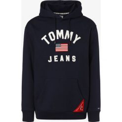 Tommy Jeans - Męska bluza nierozpinana, niebieski. Niebieskie bluzy męskie m, z aplikacjami, z jeansu, klasyczne, z kapturem. Za 379,95 zł.