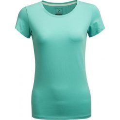 T-shirt damski TSD600 - mięta - Outhorn. T-shirty damskie Outhorn, bez wzorów, bez kołnierzyka. W wyprzedaży za 19,99 zł.