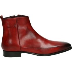 Botki męskie - 85 CALF ROSSO. Brązowe botki męskie Venezia, ze skóry. Za 599,00 zł.