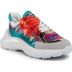 Sneakersy LOVE MOSCHINO - JA15196G1BII565A Glit.Vi/Pe/Pl/Tu. Fioletowe półbuty damskie Love Moschino, ze skóry. Za 1069,00 zł.