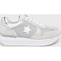 Trussardi Jeans - Buty. Szare buty sportowe damskie Trussardi Jeans, bez wzorów, z jeansu, sportowe. W wyprzedaży za 449,90 zł.