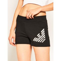 Szorty materiałowe EA7 Emporio Armani 3HTS51 TJ31Z 1200. Czarne szorty damskie EA7 Emporio Armani, s, bez wzorów, z elastanu. Za 329,00 zł.