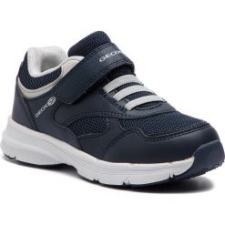 Sneakersy GEOX - J Hoshiko B. A J845GA 0BC14 C0661 S Navy/Grey. Niebieskie trampki chłopięce Geox, bez wzorów, ze skóry ekologicznej, na rzepy. Za 199,00 zł.