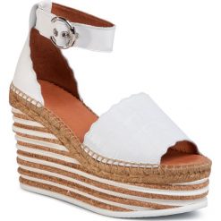 Espadryle KANNA - KV20234 Margarita/Lady Blanco. Białe espadryle damskie Kanna, bez wzorów, ze skóry, bez obcasa, na obcasie. Za 679,00 zł.