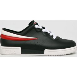 Melissa - Buty x Fila. Czarne buty sportowe damskie Melissa, bez wzorów, ze skóry, sportowe. W wyprzedaży za 249,90 zł.
