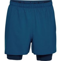 Spodenki sportowe męskie: Under Armour Spodenki męskie UA QUALIFIER 2-IN-1 SHORT niebieskie r. XL (1289625-487)