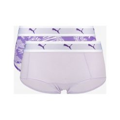 Puma 2-pack Spodenki Fioletowy. Fioletowe figi damskie Puma, xs, bez wzorów, z elastanu. Za 85,95 zł.
