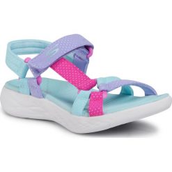 Sandały SKECHERS - Summer Sense 302117L/AQUA Aqua. Sandały dziewczęce Skechers, z tworzywa sztucznego, bez zapięcia. Za 179,00 zł.