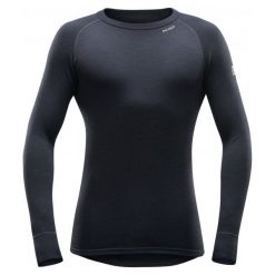 Devold Męska Koszulka Expedition Man Shirt, Black, Xxl. Czarne koszulki turystyczne męskie Devold, m, z wełny. Za 299,00 zł.