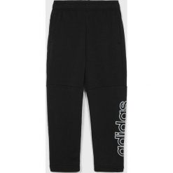Adidas Performance - Spodnie dziecięce 134-176 cm. Czarne spodnie chłopięce marki adidas Performance, bez wzorów, z bawełny, sportowe. Za 129,90 zł.