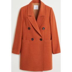 Mango - Płaszcz Rock. Żółte kurtki damskie Mango, s, bez wzorów, z bawełny, klasyczne. Za 399,90 zł.