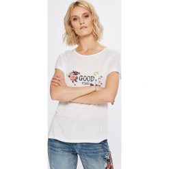 Haily's - Top. Białe topy damskie marki Haily's, s, z nadrukiem, z wiskozy, z okrągłym kołnierzem. W wyprzedaży za 59,90 zł.