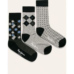 Pepe Jeans - Skarpety Marland (3-pack). Szare skarpetki męskie Pepe Jeans, bez wzorów, z elastanu. W wyprzedaży za 49,90 zł.