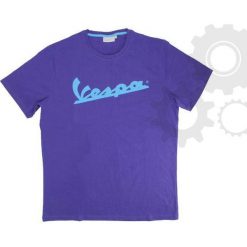 Tshirt męski Vespa fiolet rozmiar XL. Niebieskie t-shirty męskie Vespa, xl, bez wzorów, bez kołnierzyka. Za 151,40 zł.