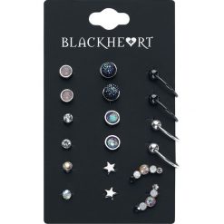 Kolczyki damskie: Blackheart Ear Stud Collection Kolczyki – Earpin wielokolorowy