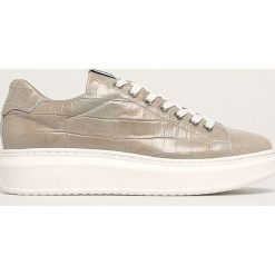 Tamaris - Buty skórzane. Szare buty sportowe damskie Tamaris, ze skóry. Za 329,90 zł.