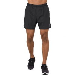 Spodenki Asics Cool 2-In-1 5 Inch Short M Czarne. Czarne spodenki i szorty męskie Asics, m, bez wzorów, do biegania. Za 89,99 zł.